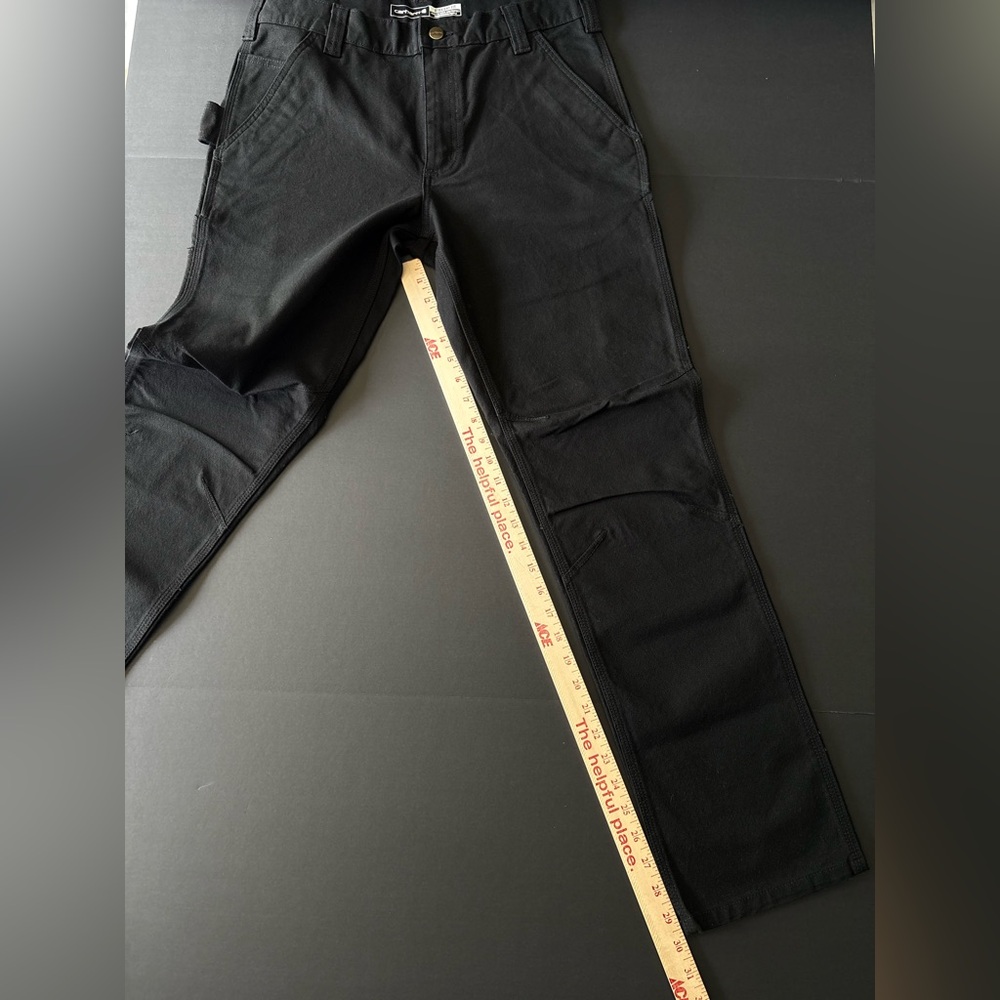 Carhartt Rugged Flex Straight Fit Carpenter Pants – Black, Size 32x32 - Picture 8 of 9